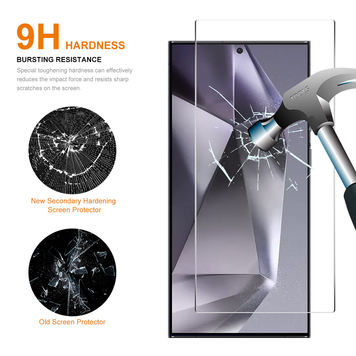 ENKAY HAT PRINCE For Samsung Galaxy S24 Ultra Screen Protector Fingerprint Unlock High Aluminium-silicon Glass Film ENKAY HAT PRINCE For Samsung Galaxy S24 Ultra Screen Protector Fingerprint Unlock High Aluminium-silicon Glass Film